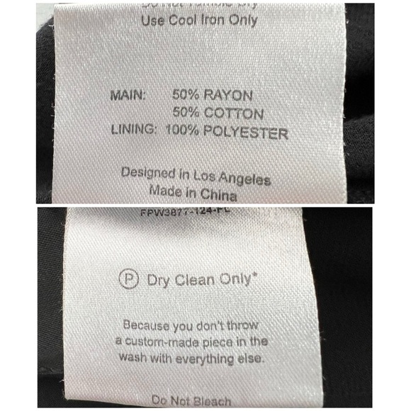 Fame and Partners Benton Jumpsuit Black Satin Size 14 - Picture 16 of 16